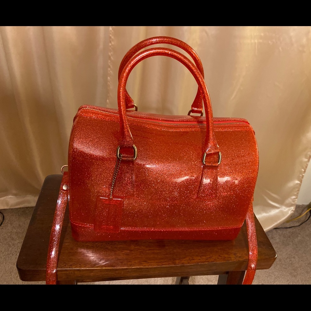 Red Glitter Candy bag